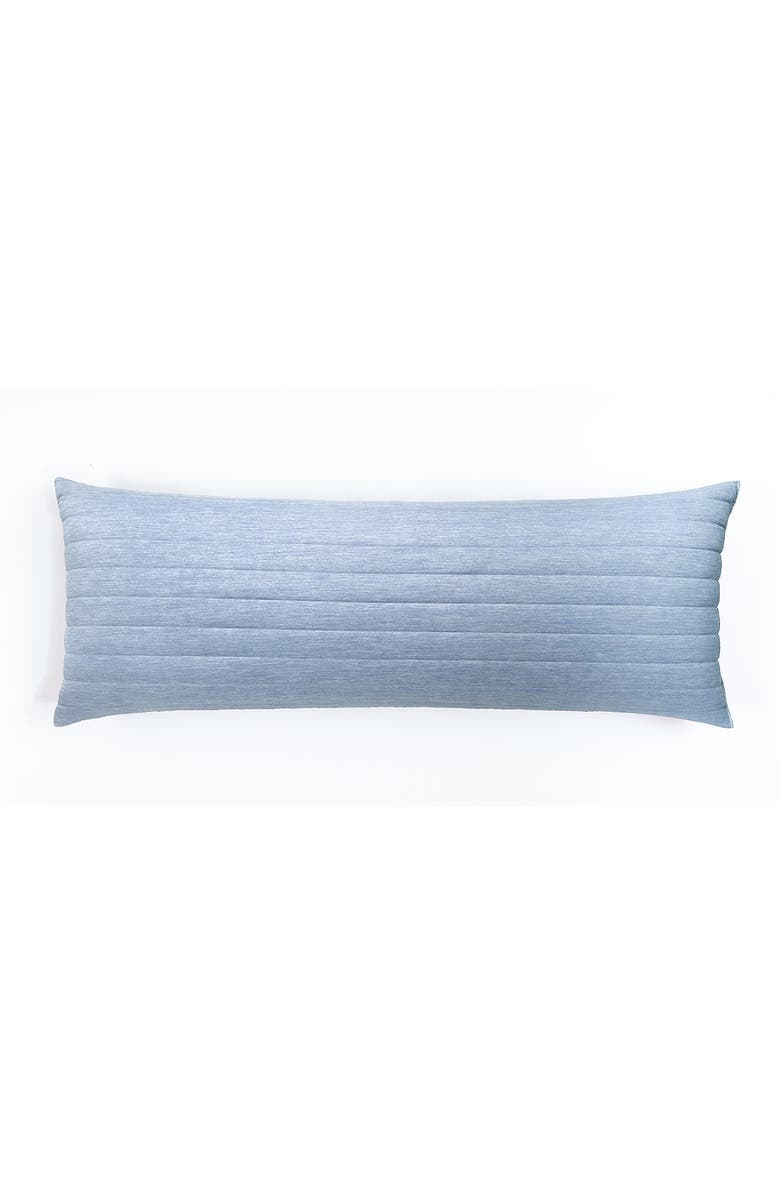 Allied Home Below Zero Channel Quilted Body Pillow, Alternate, color, Blue