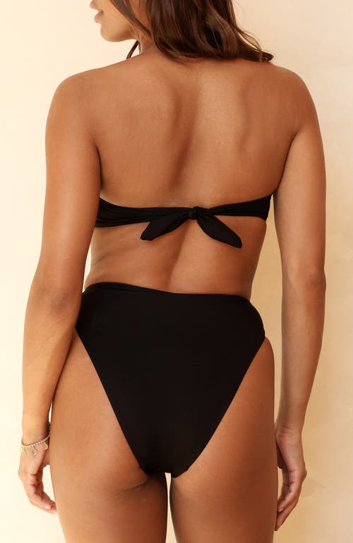 Dippin Daisys Shay Bandeau Bikini Top In Black