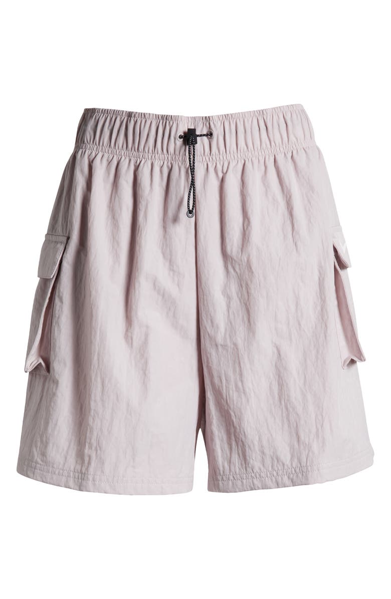 Nike Sportswear Essential Woven High Waist Shorts, Alternate, color, Platinum Violet/ Sail