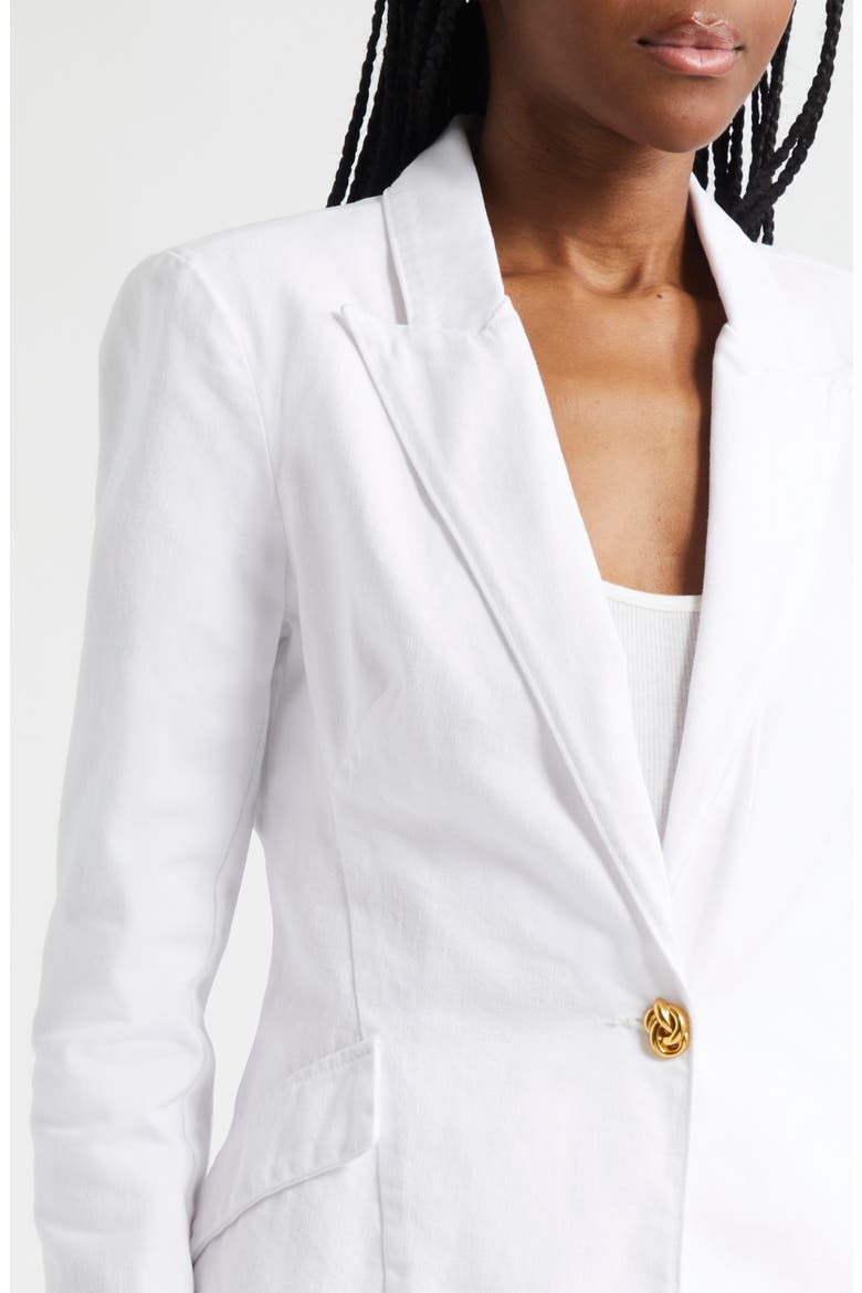 Baldwin Cotton Denim Blazer Jacket, Alternate, color, BLANC