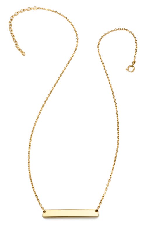 Cufflinks, Inc Engravable Goldtone Necklace In Gold