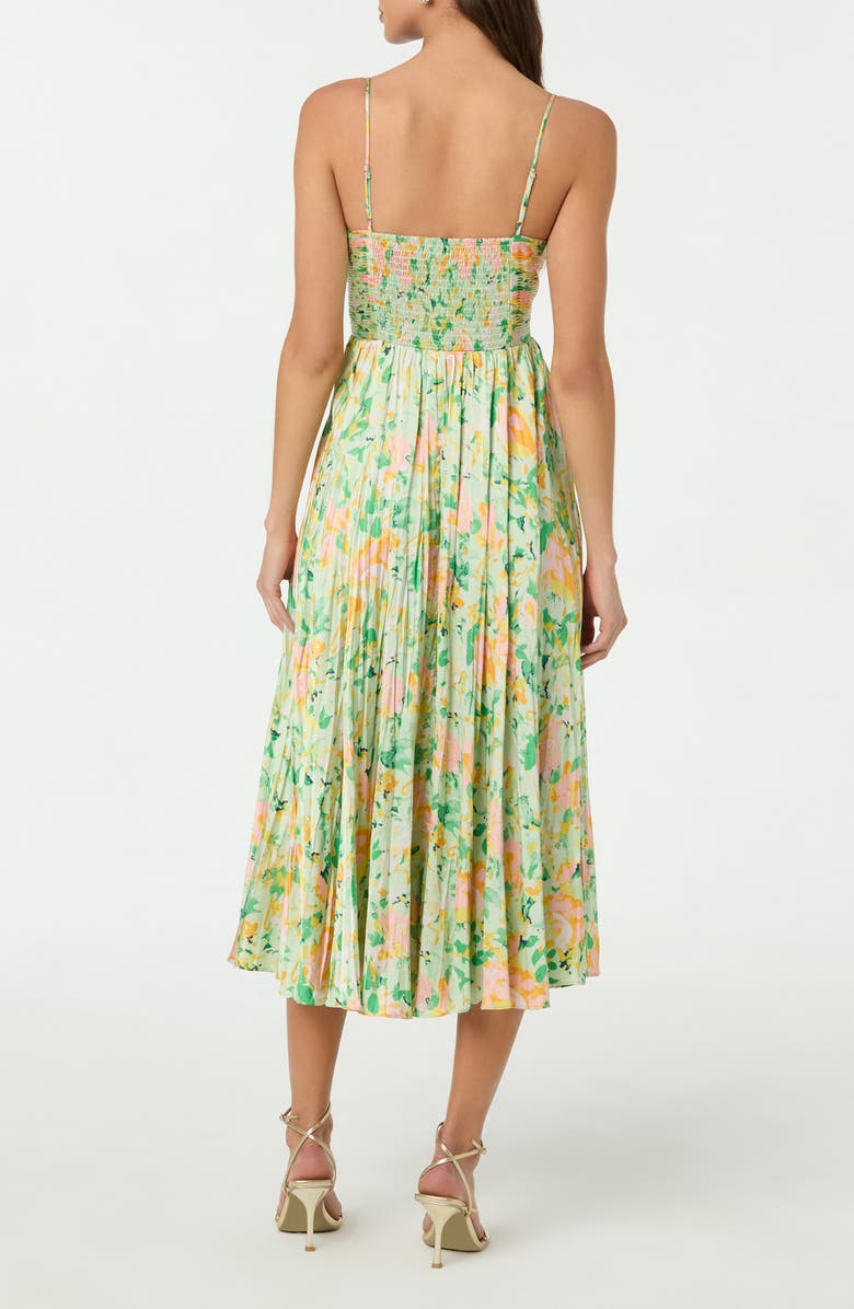 ASTR the Label Maeve Midi Dress, Alternate, color, Light Green Floral