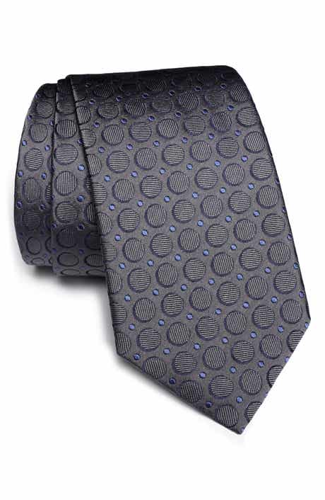 Jack Victor Lorimer Medallion Print Silk Tie