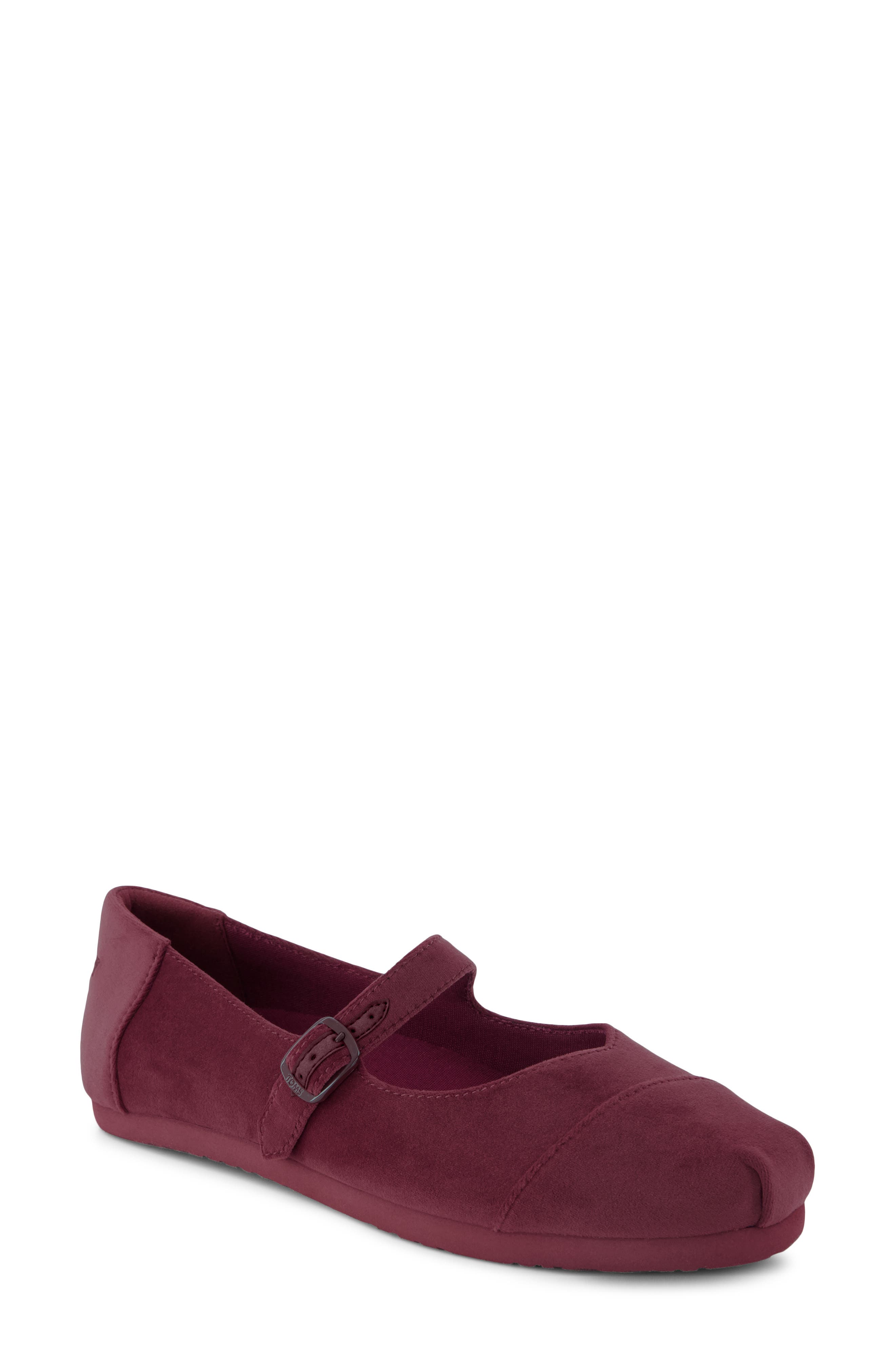 Alpargata Mary Jane Flat, Main, color, DARK RED