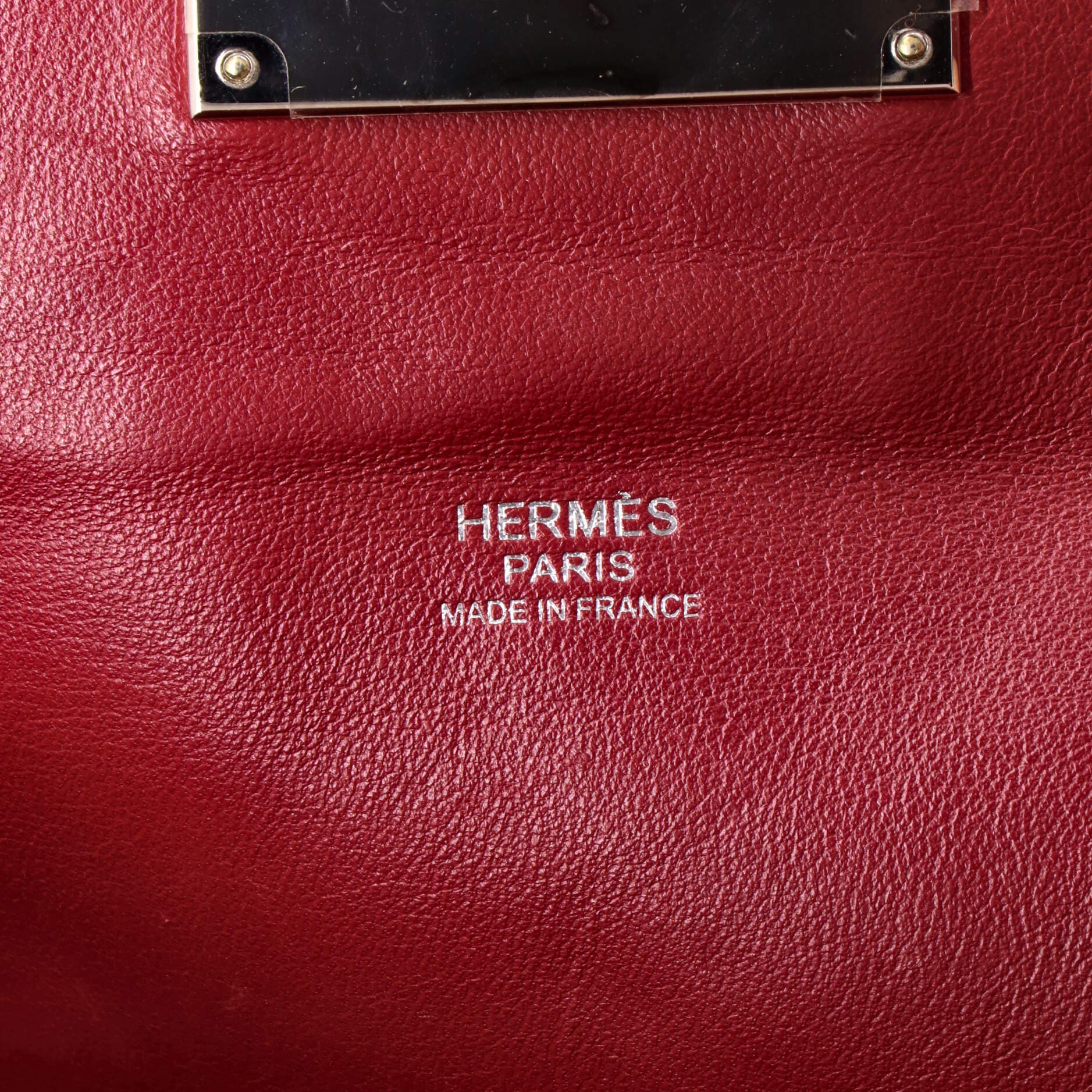 Pre-Owned Hermes Toolbox Bag Evercolor 26, Alternate, color, Rouge Grenat