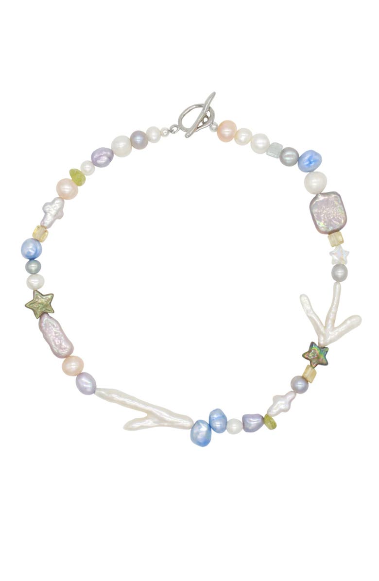 Velvet Luna Multicolor Pearl Necklace, Main, color, Multi Colored