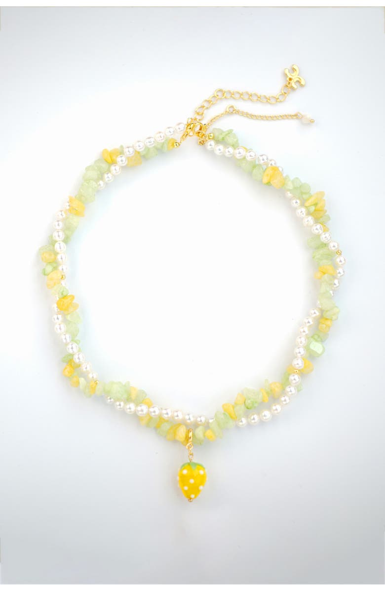 Classicharms Lulu Strawberry Necklace Set, Alternate, color,