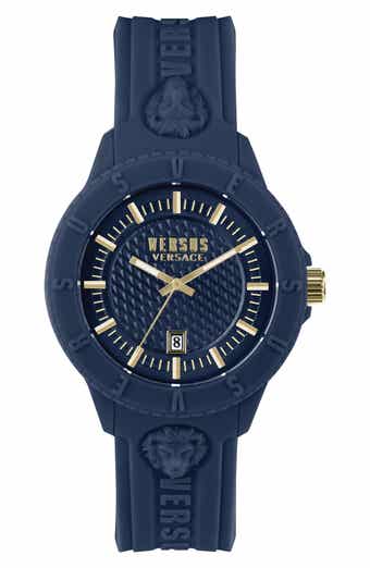 VERSUS Versace Women's Tokyo Pink Dial Silicone Strap Sport Watch, 42mm