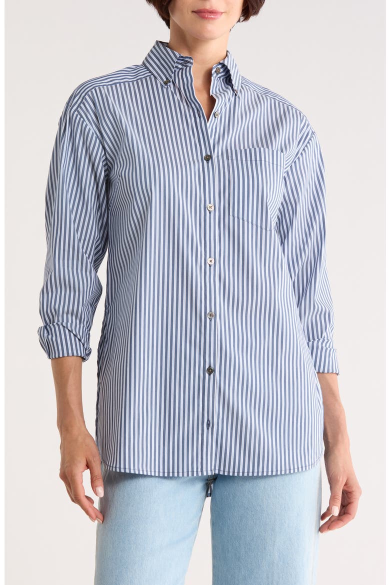 Llyod Cotton Blend Shirt, Main, color, BLUE MULTI