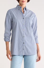 Veronica Beard Llyod Cotton Blend Shirt