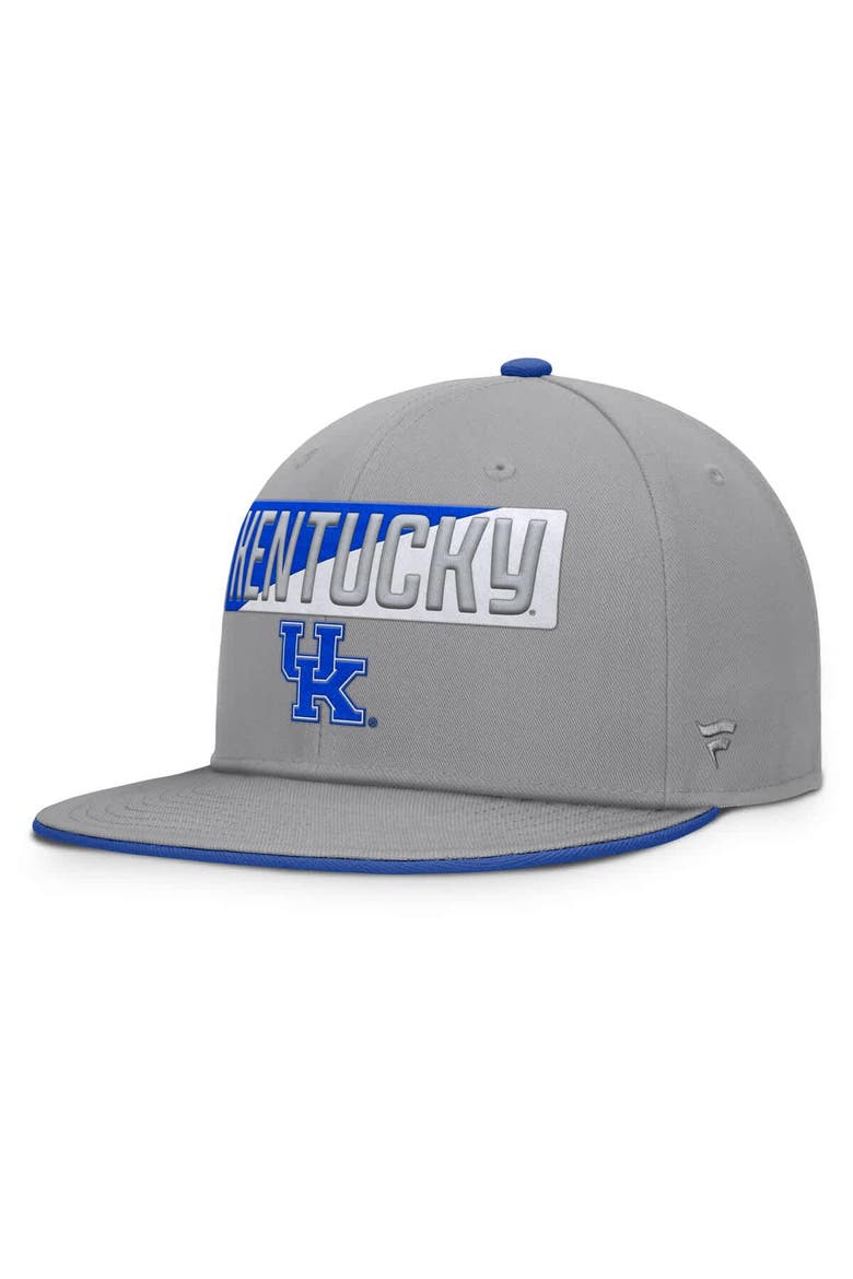 Men's Fanatics Gray Kentucky Wildcats Duo Snapback Hat, Main, color, Gray