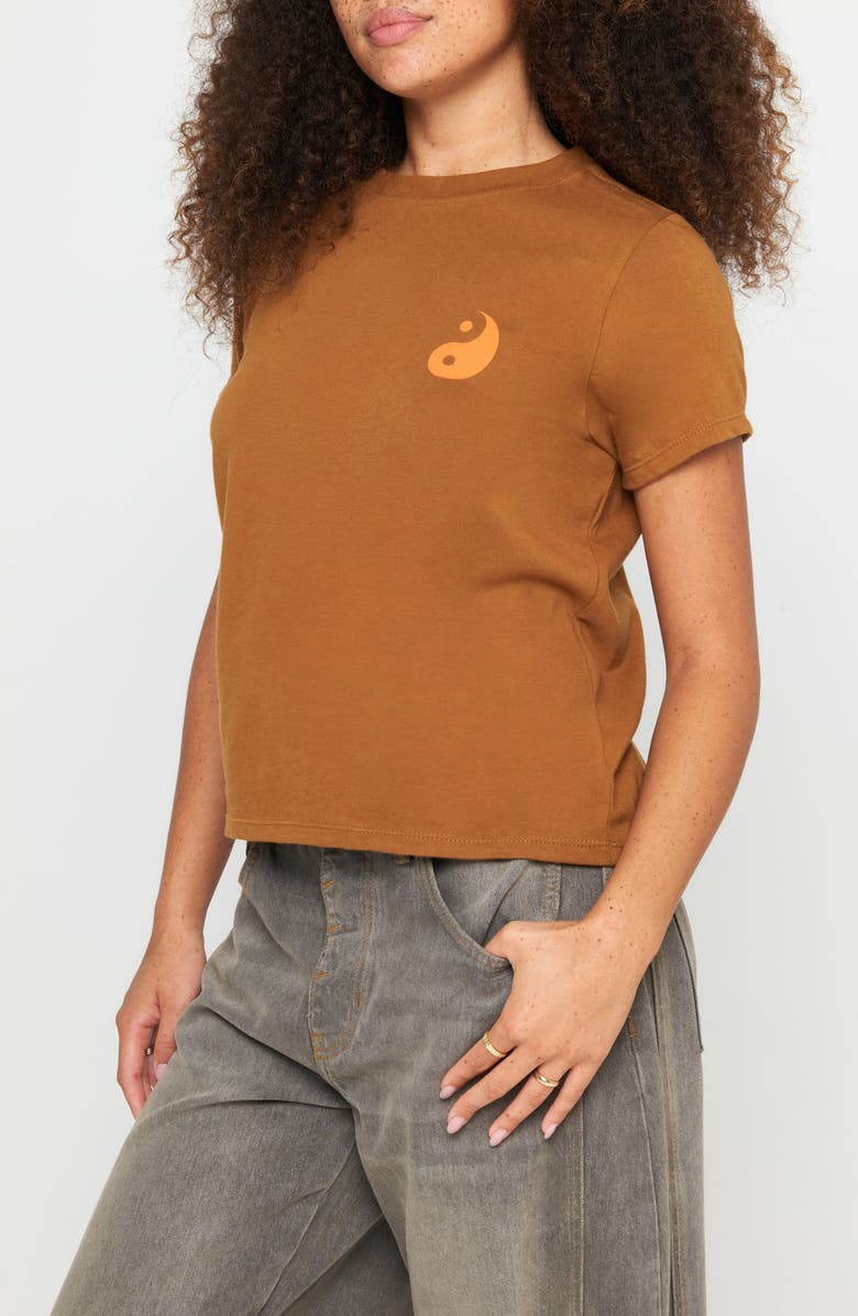 Spiritual Gangster Yin & Yang Lila Graphic T-Shirt, Alternate, color, Dune