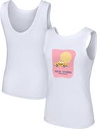 LUSSO Women's Lusso Style  White New York Yankees Lindy Tank Top