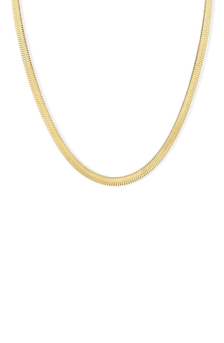 BEN ONI Herringbone Necklace, 5mm, Main, color, Gold
