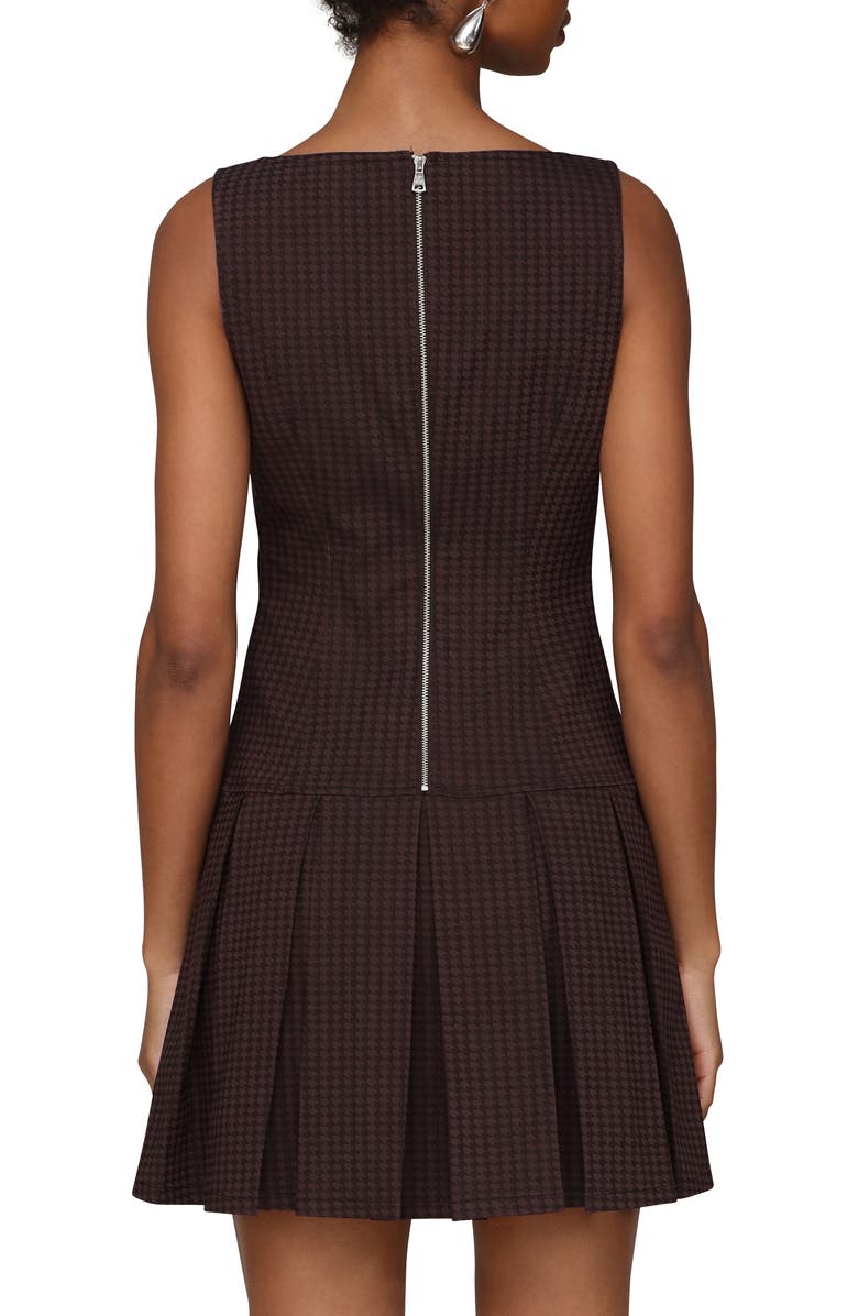 Avec Les Filles Pleated Boat Neck Minidress, Alternate, color,