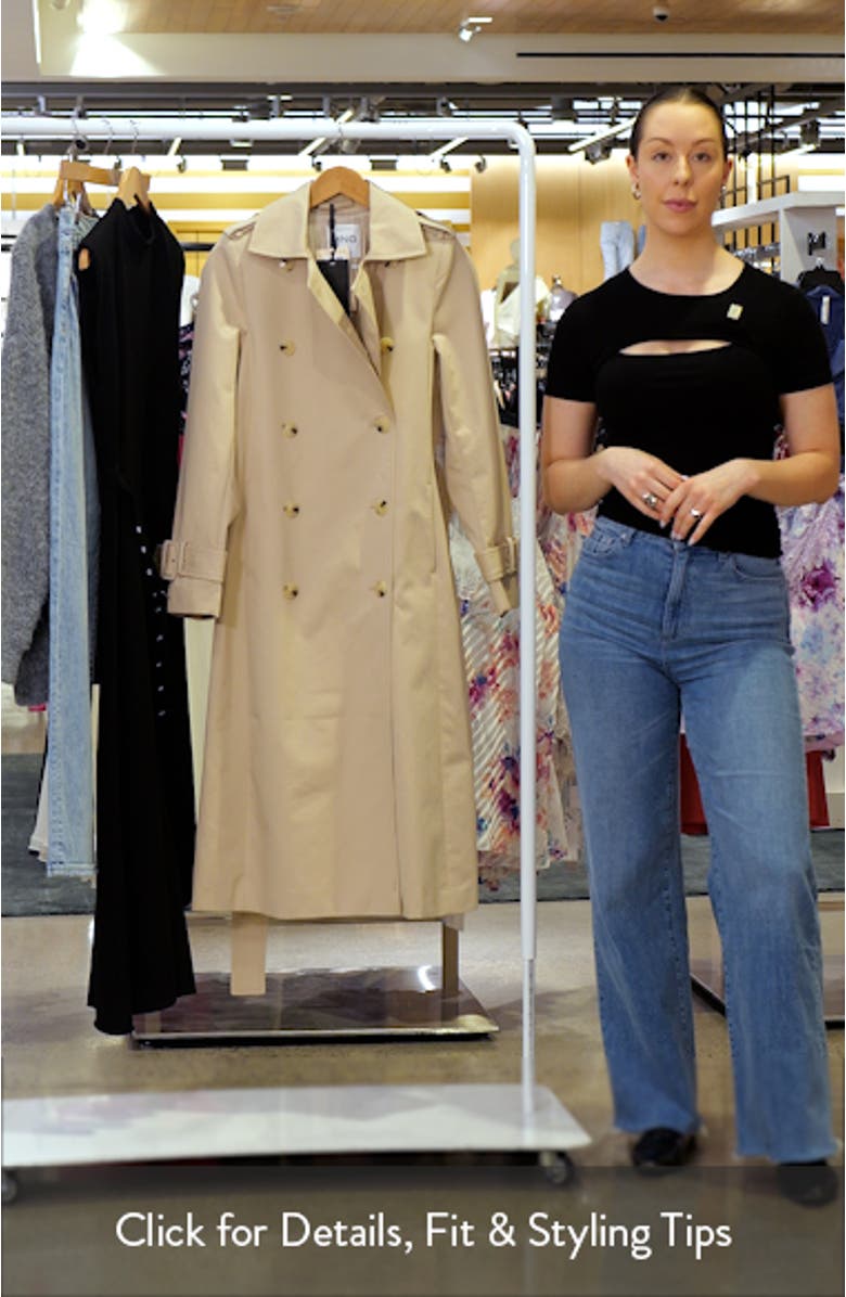 Belted Double Breasted Trench Coat, sales video thumbnail