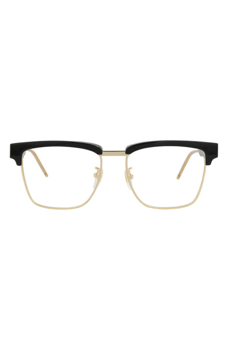 Gucci 52nn Round Optical Frames, Main, color,