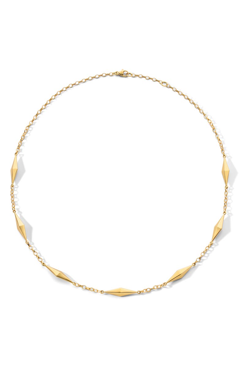 Monica Rich Kosann Points North Geometric Station Necklace, Alternate, color, Gold