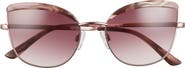 Isaac Mizrahi New York 55mm Gradient Cat Eye Sunglasses