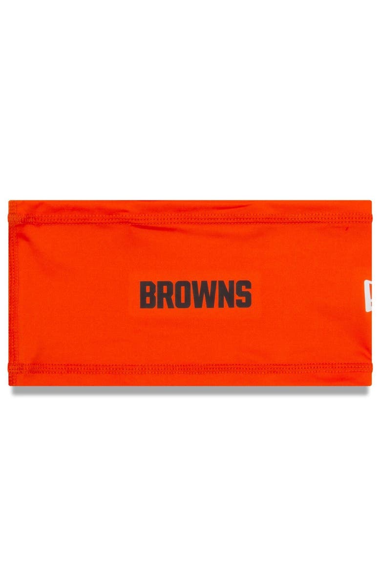 New Era Orange Cleveland Browns COOLERA Official Training Camp Headband, Main, color, Orange