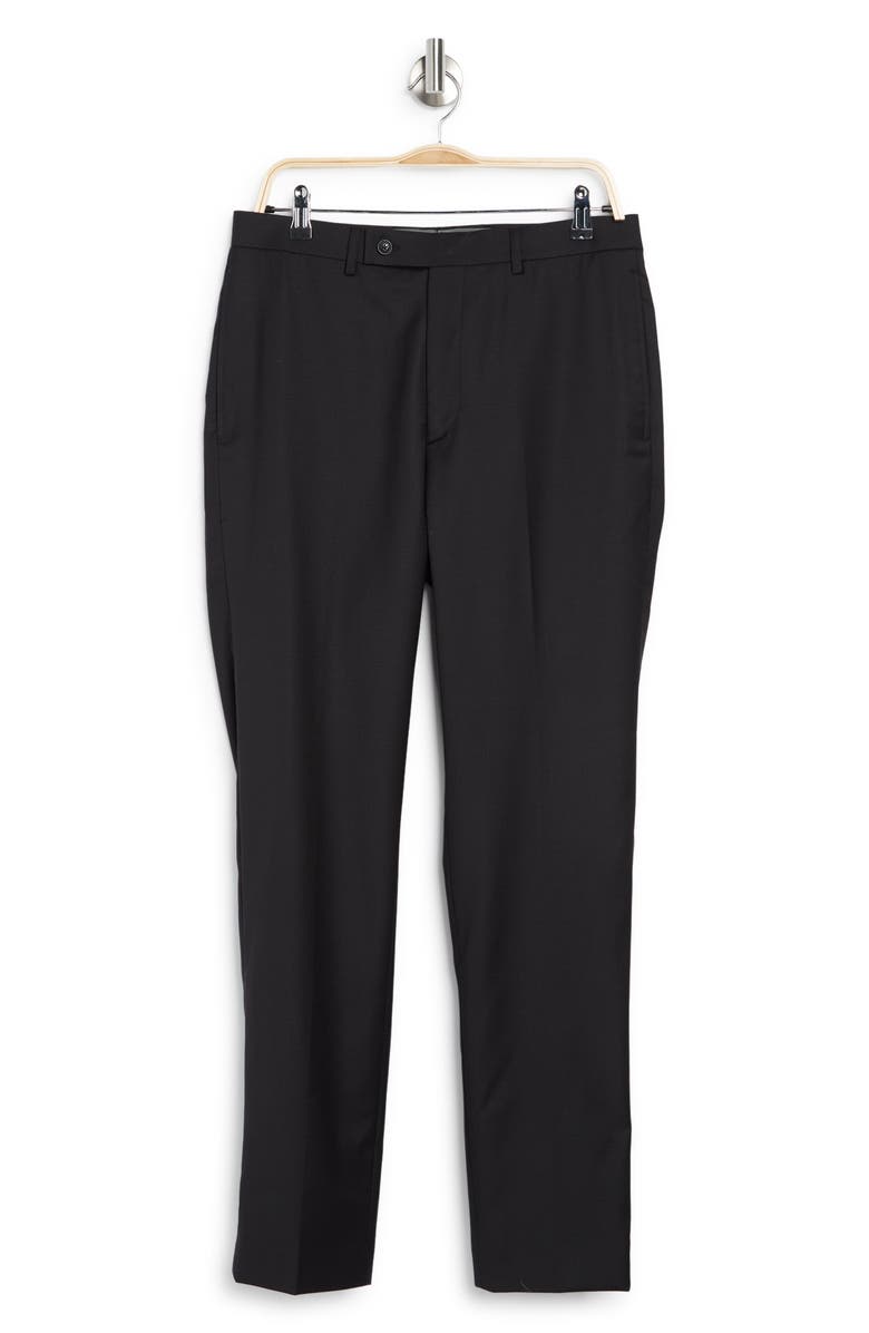 Calvin Klein Black Slim Stretch Suit Pants, Alternate, color, Black