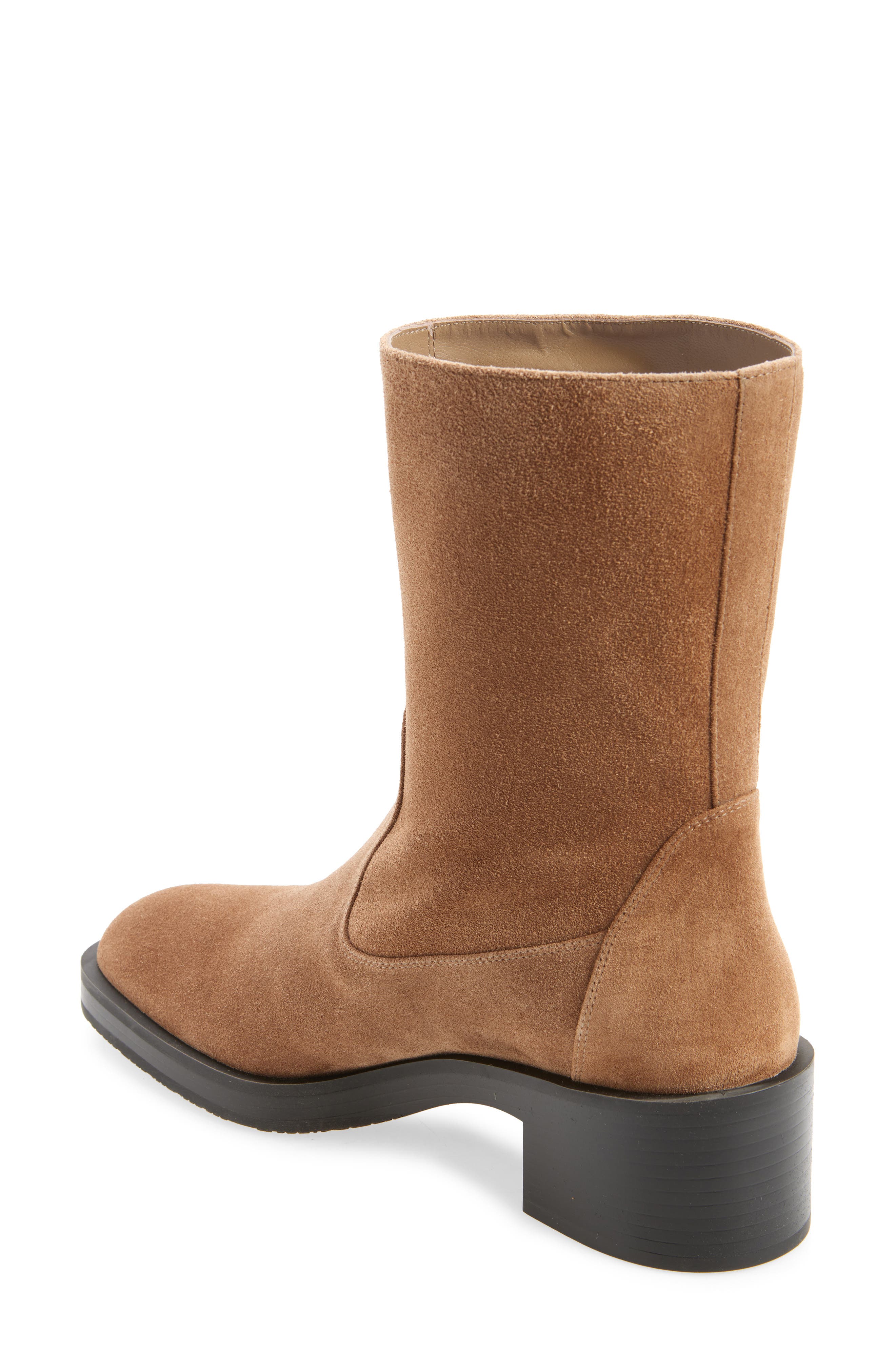 Stuart Weitzman Kaia Bootie, Alternate, color, Khaki Sport Suede