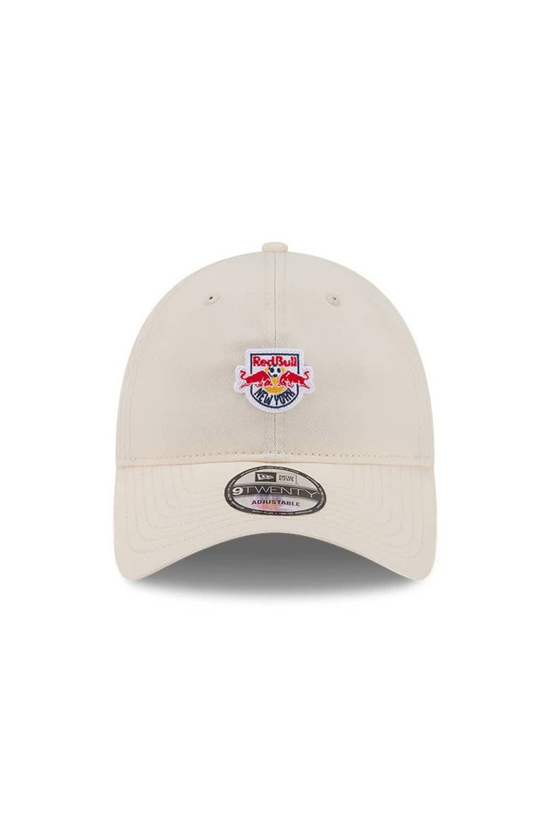 Men's New Era Beige New York Red Bulls Micro Team Logo 9TWENTY Adjustable Hat, Alternate, color, Beige