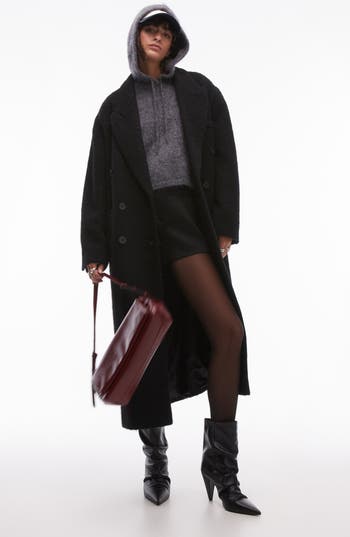Topshop Brushed Coat
