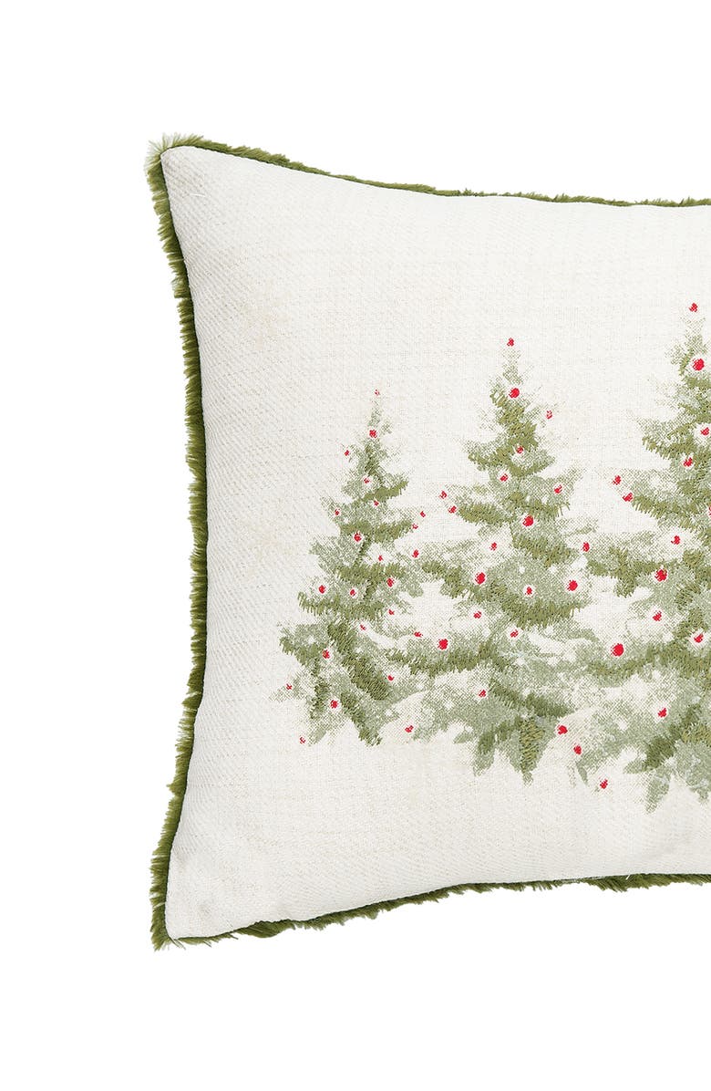 C&F Home Winter Trees Embellished Christmas Throw Pillow, 13" x 20", Alternate, color, Off-White