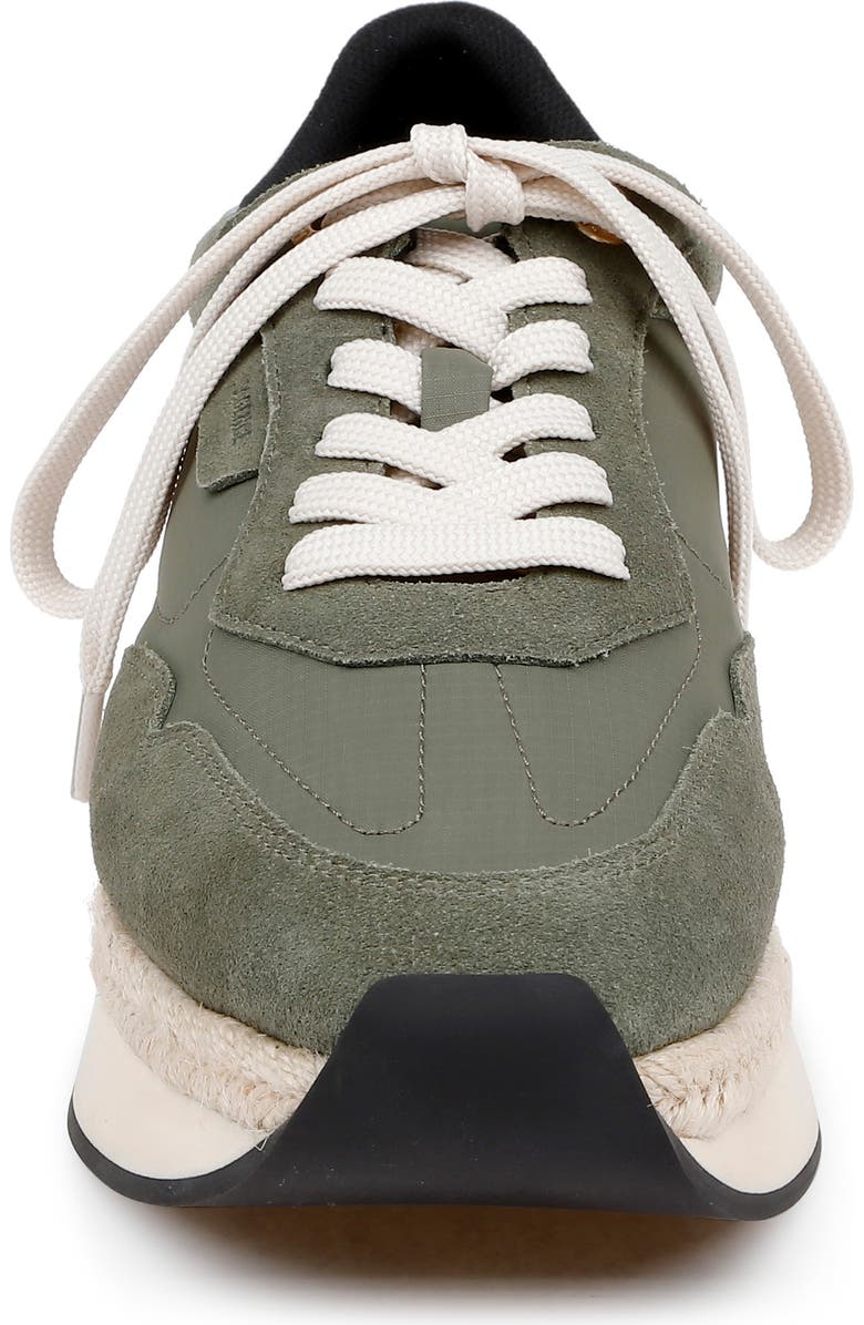 L'AGENCE Ivone Platform Sneaker, Alternate, color, Khaki Suede