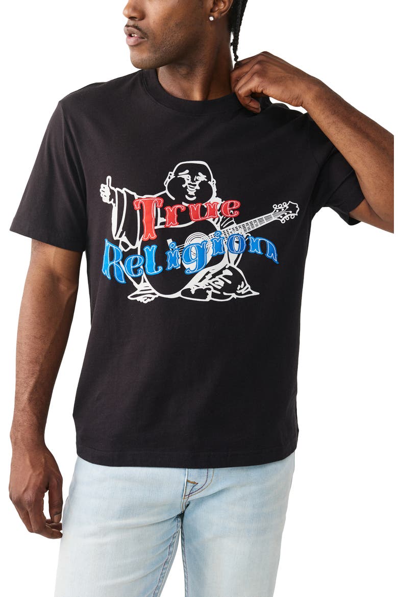 Original Buddha Heavyweight Cotton Graphic T-Shirt, Main, color, JET BLACK