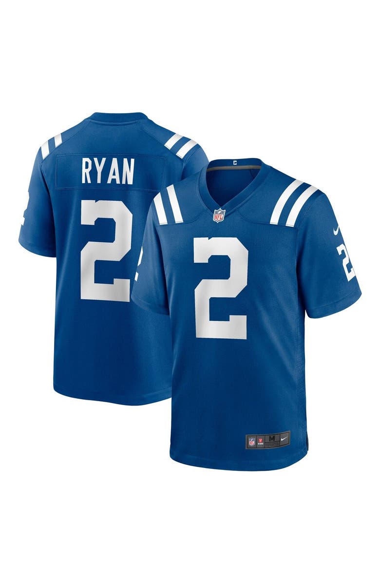 Nike Men's Nike Matt Ryan Royal Indianapolis Colts Game Jersey, Main, color, 