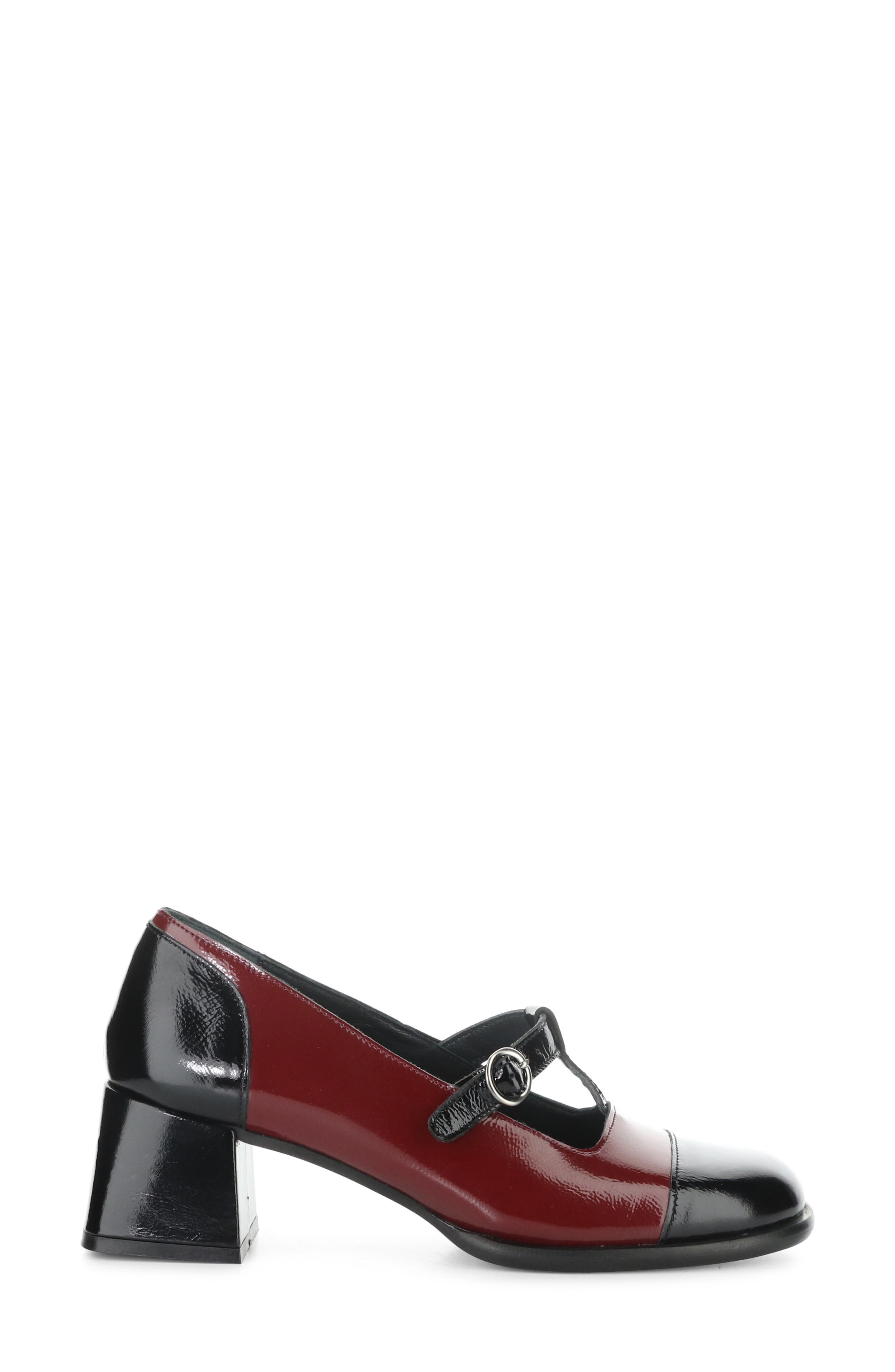 Fly London Solf T-Strap Pump, Alternate, color, 000 Black/ Int Rust