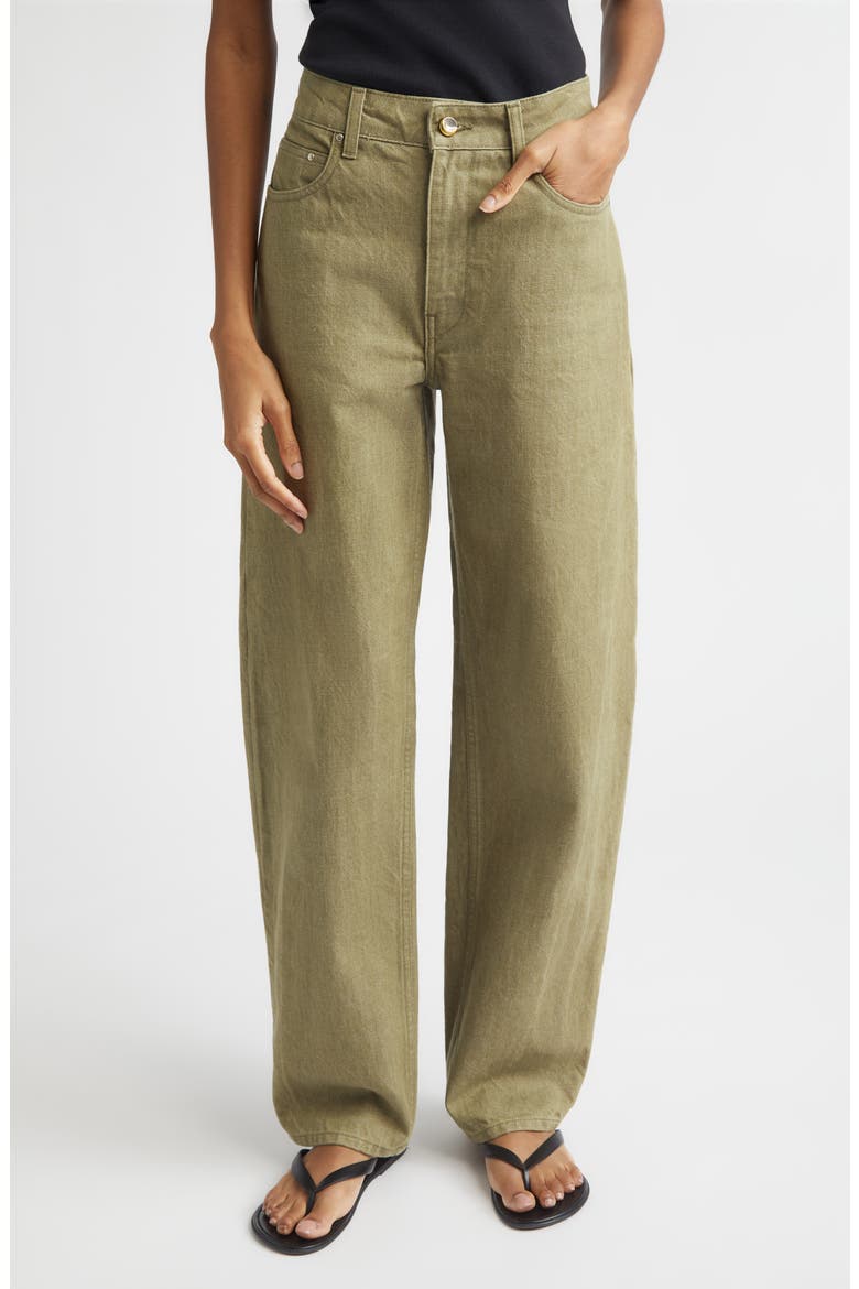 Rider Low Rise Barrel Leg Jeans, Main, color, REED WASH