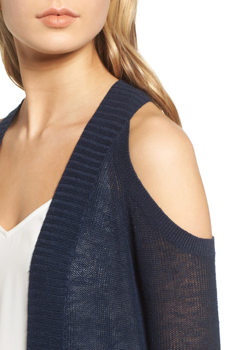 Chelsea28 Cold Shoulder Cardigan, Alternate, color,