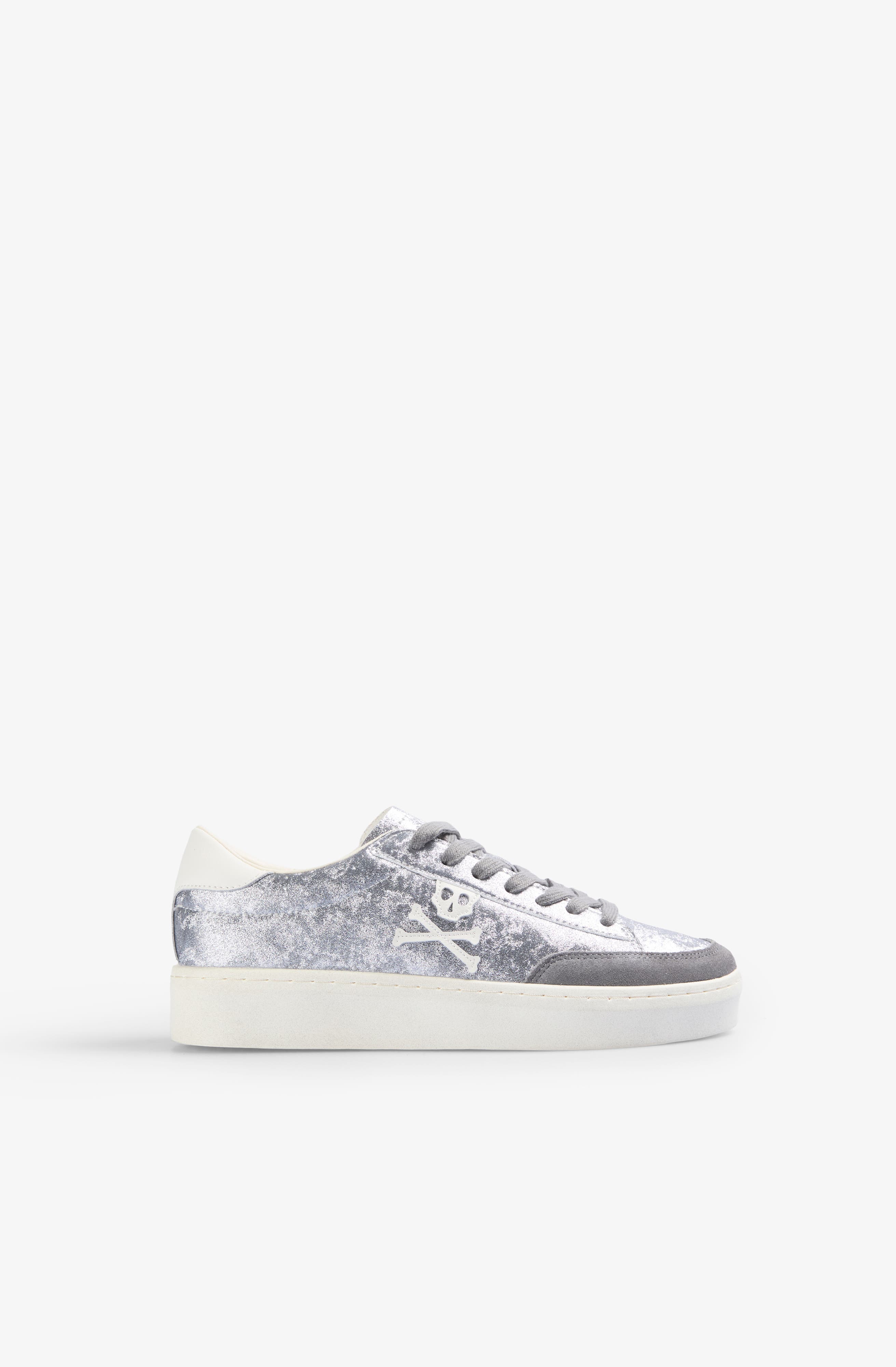 Scalpers New Gala High Sneakers, Main, color, Silver