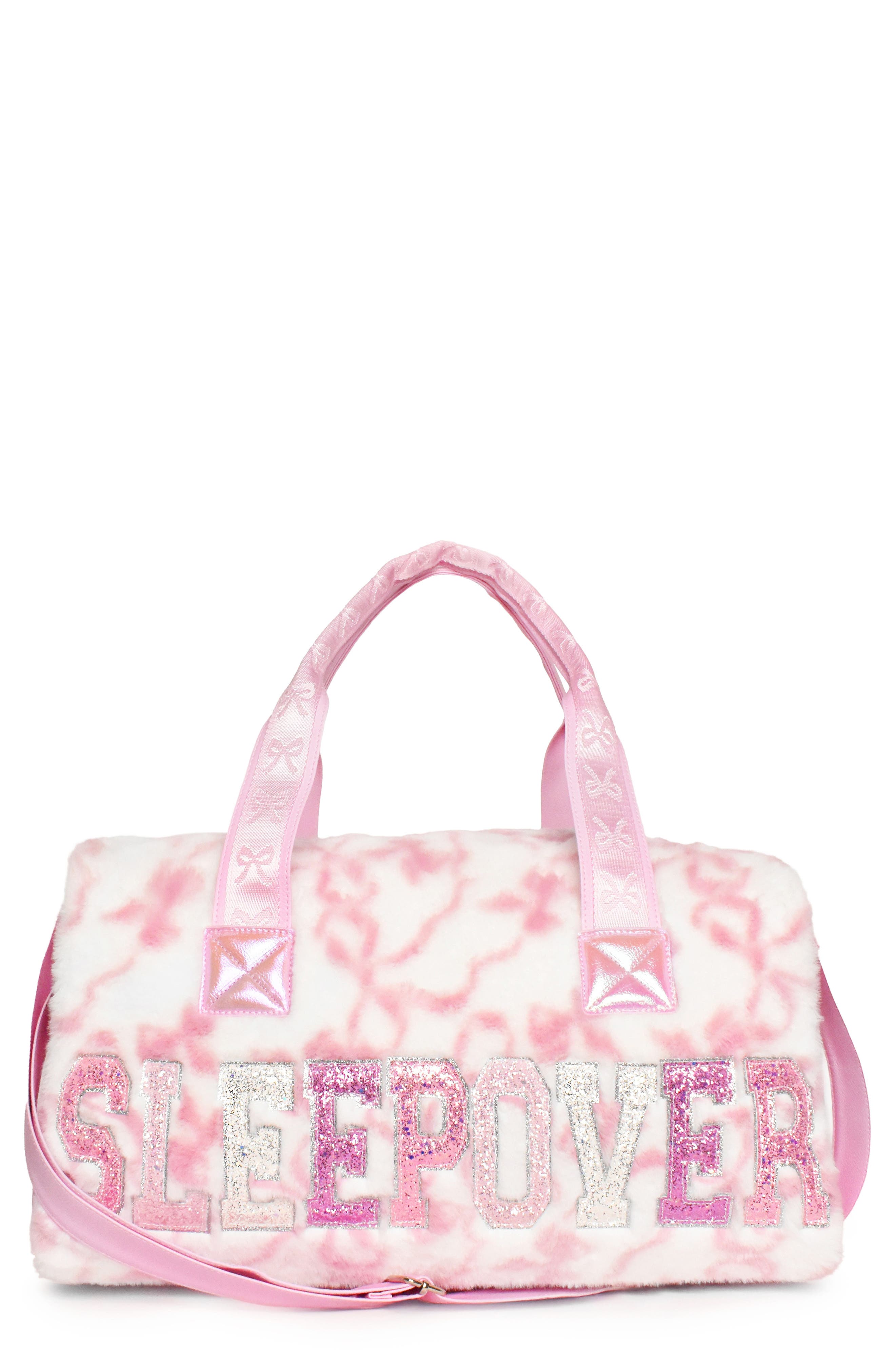 Kids' Sleepover Plush Faux Fur Duffle Bag