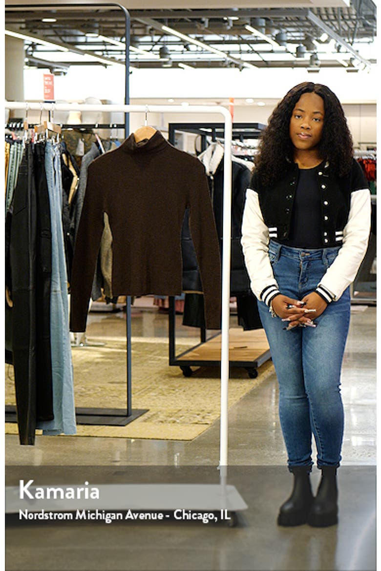 Amelia Rib Merino Wool Turtleneck Top video