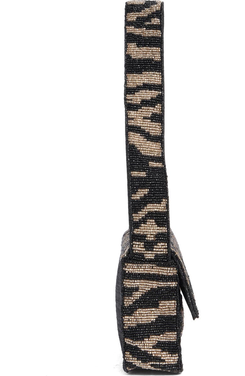 Collection XIIX Beaded Shoulder Bag, Alternate, color, Zebra