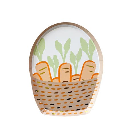 Bunnies In The Garden Basket Small Plates