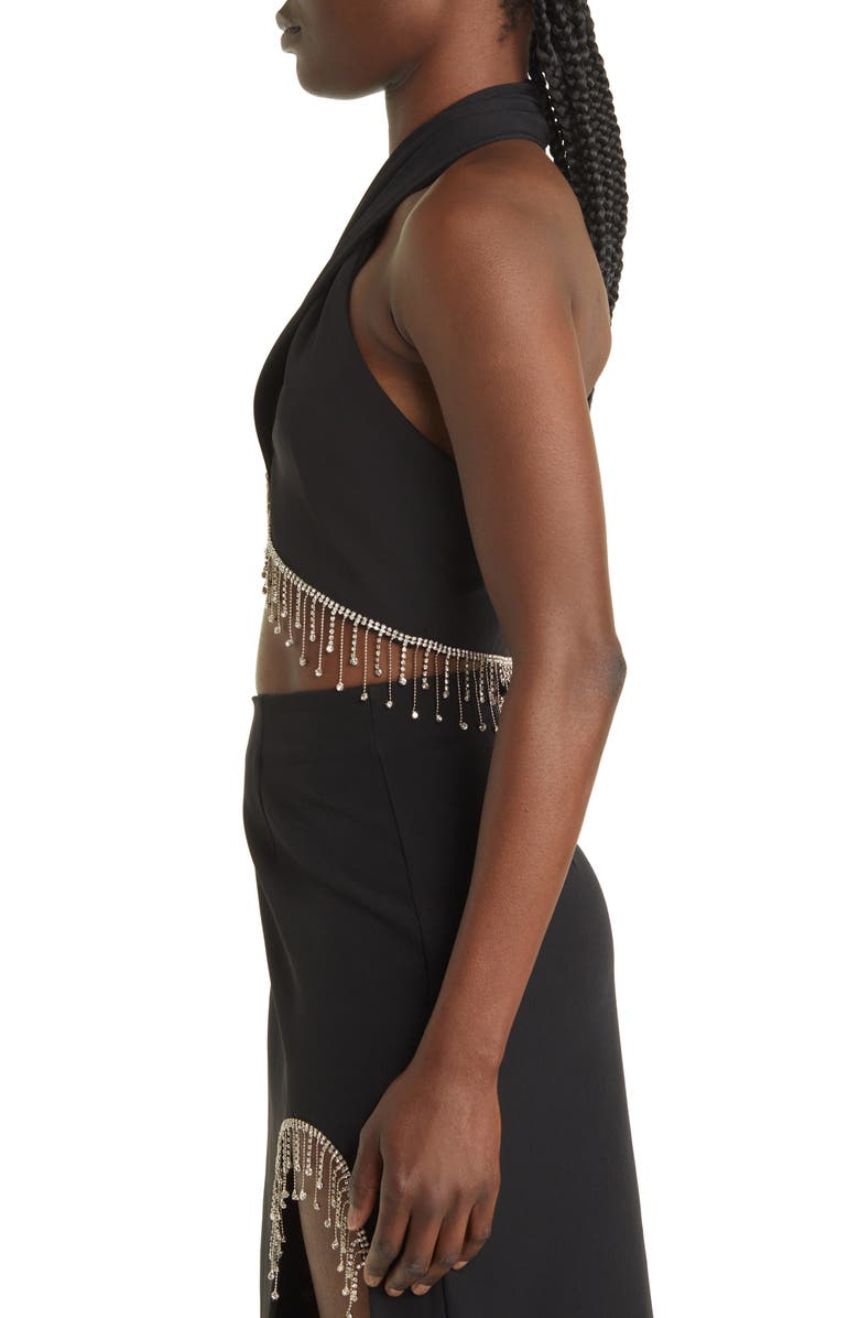 SOMETHING NEW Coco Jewel Halter Crop Top, Alternate, color, 