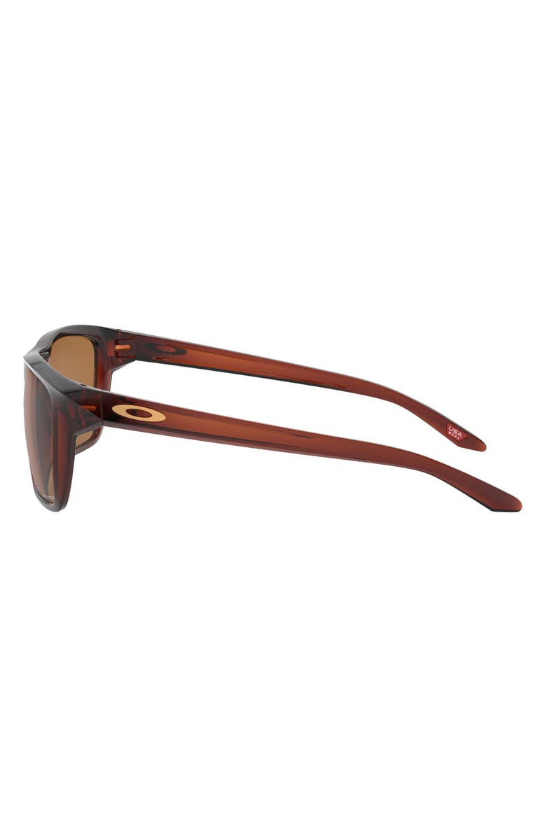 Oakley Sylas 57mm Rectangular Sunglasses, Alternate, color, Lite Brown