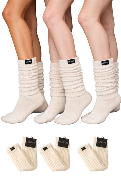 3 Pairs of Scrunch Socks