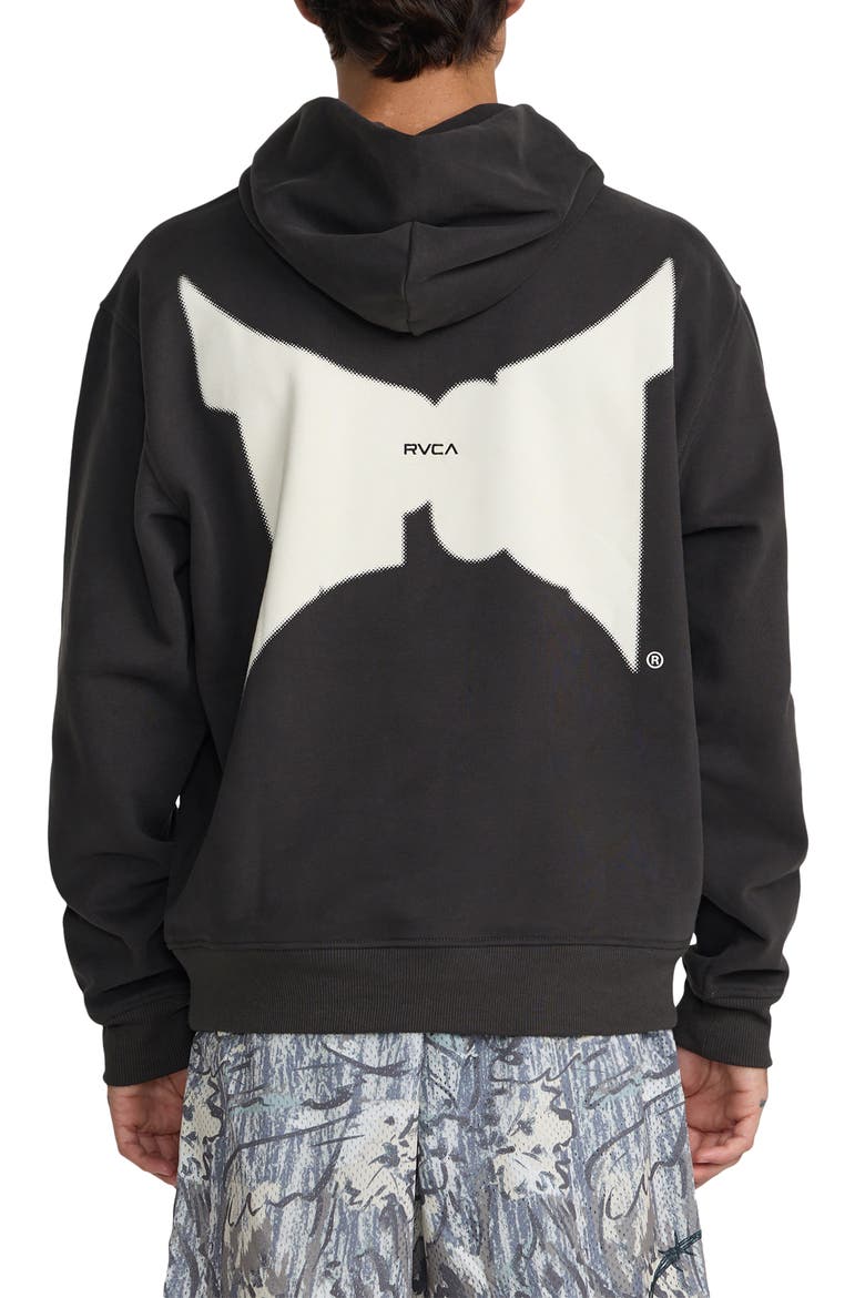 x Tapout Graphic Hoodie, Alternate, color, PIRATE BLACK