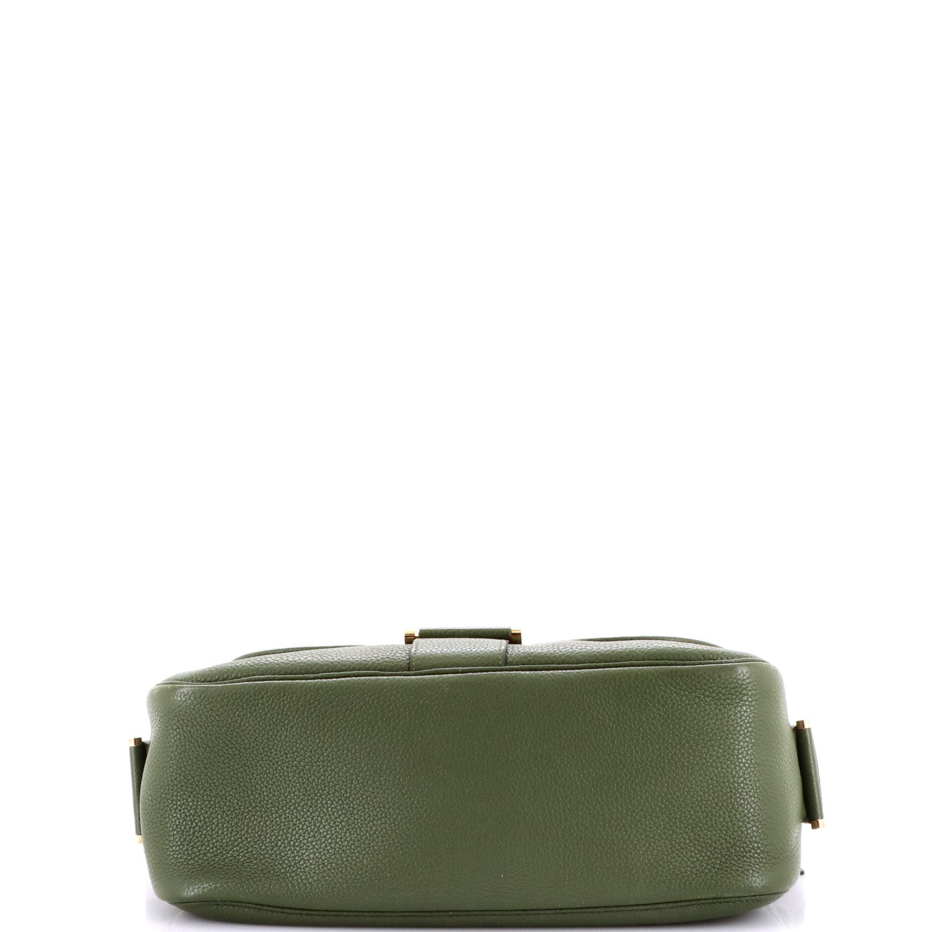 Pre-Owned Hermes Bourlingue Messenger Bag Clemence, Alternate, color, Canopee