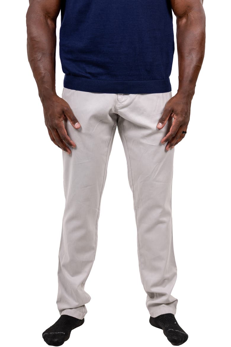 Marthy Cotton Blend Pants, Alternate, color, GREY