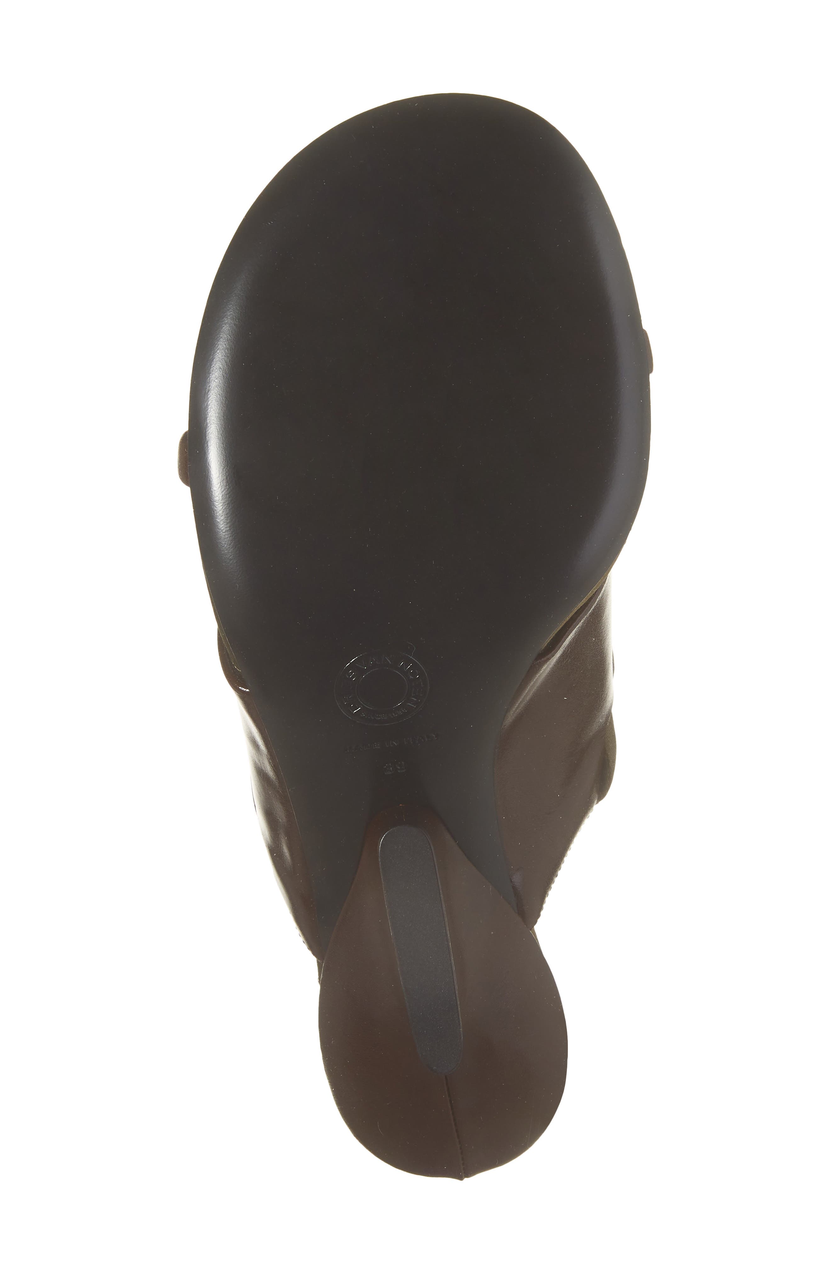 Woven Slide Sandal, Alternate, color, 704 DARK BROWN