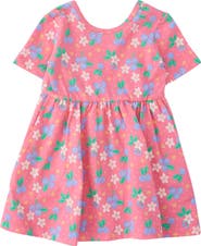 RuffleButts Knit Short Sleeve Twirl Dress