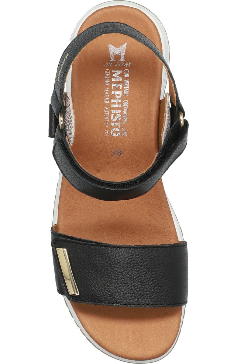 Mephisto Jeanie Ankle Strap Sandal, Alternate, color, Black