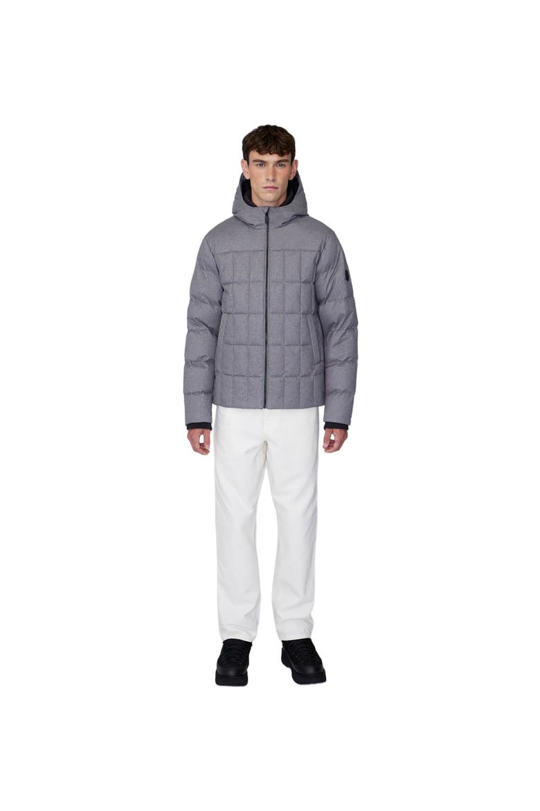 LEO | Lightweight Hooded Down Jacket, Main, color, Heather Grey